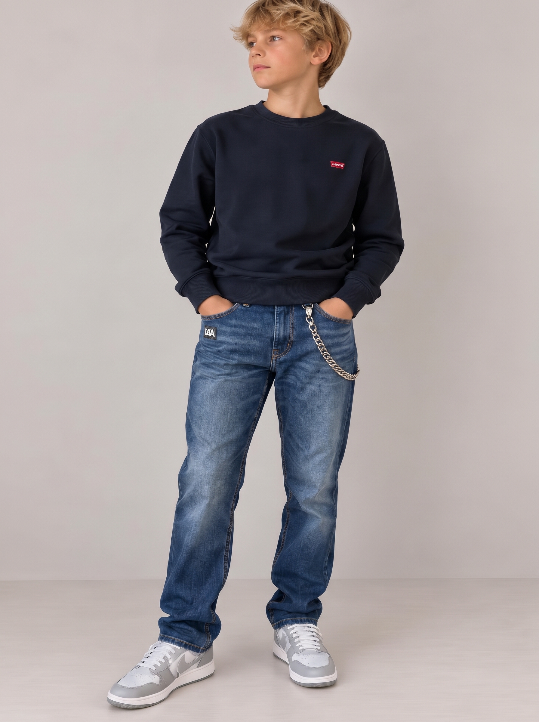 Daniele Alessandrini - Jeans con catena