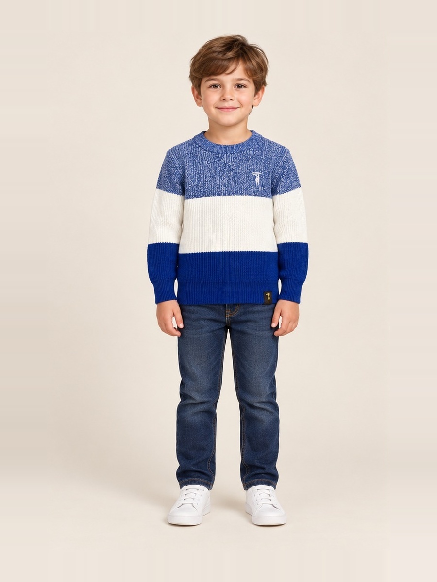 Trussardi - Maglioncino tricolor (Fronte)