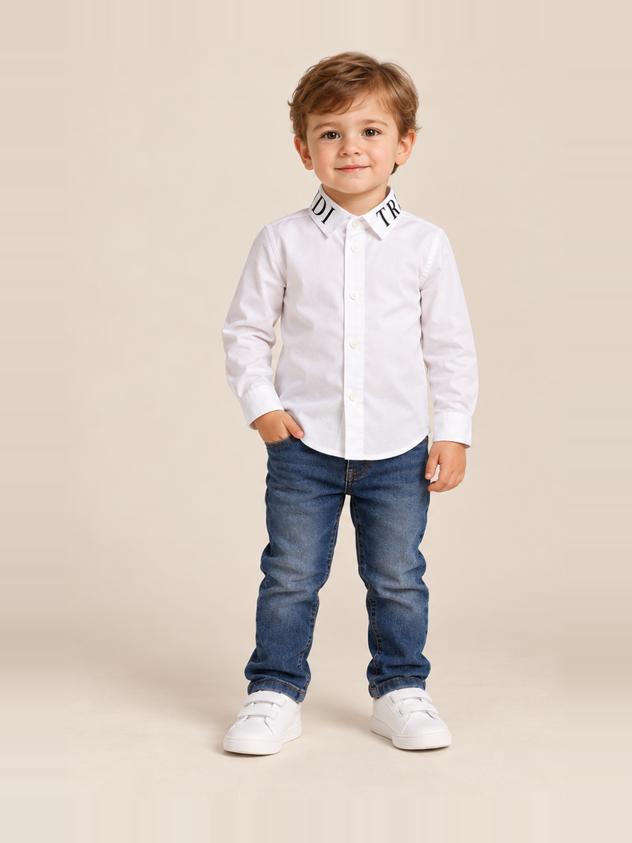 Trussardi - Camicia bianca - 2 e 3 Anni